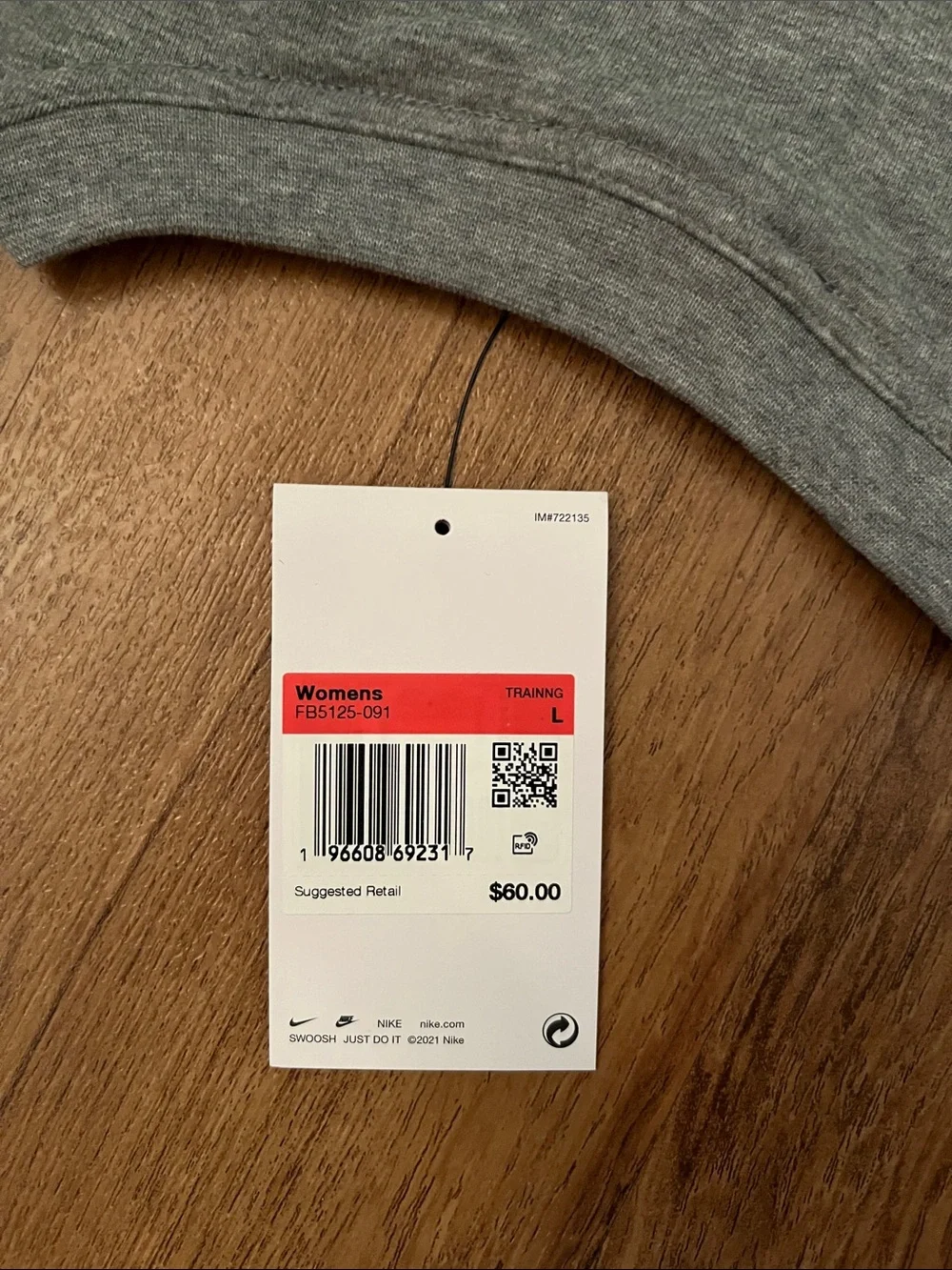 NWT Nike One Dri-FIT Crewneck Sweatshirt